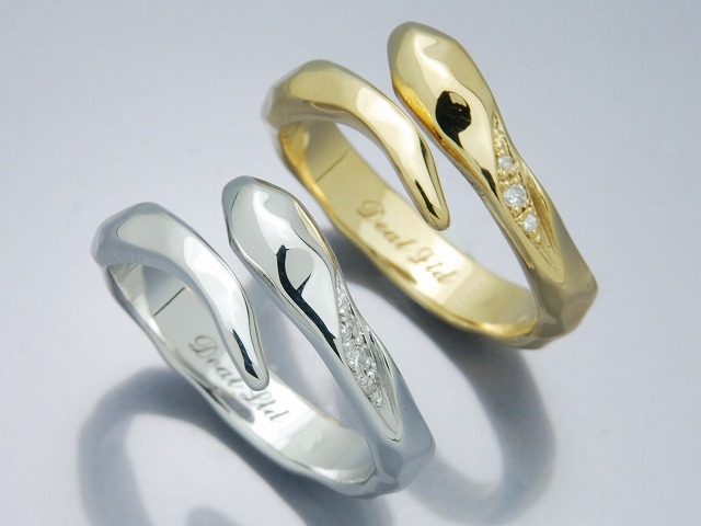 HAMMERD SNAKE RING(K18)