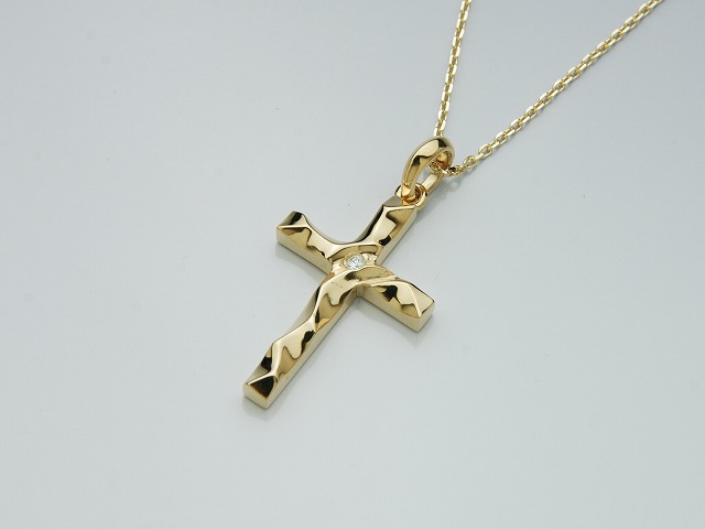 MEDIUM SILK CUT CROSS(K18)