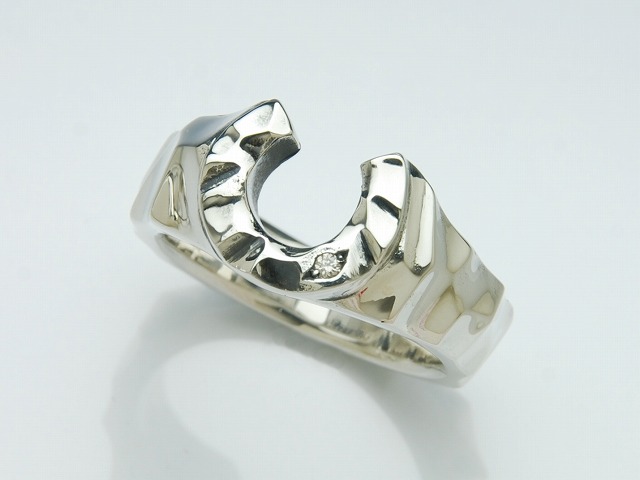 【SENSE1月号掲載】SILK HORSE SHOE RING 1DIA