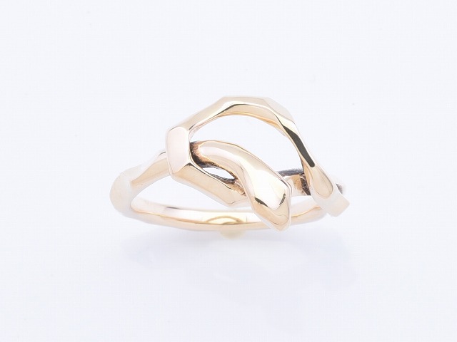 KNOT SNAKE RING SINGLE:K10