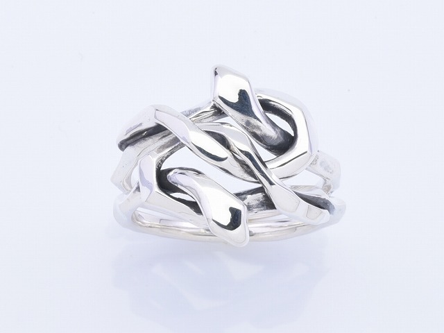 KNOT SNAKE RING DOUBLE