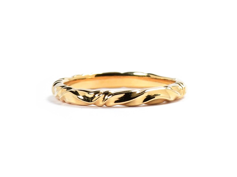 WIND LINE RING 2.5mm(K18)
