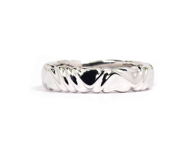 WIND LINE RING 4.5mm(Pt900)
