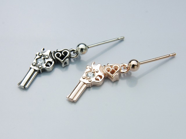ワンドロップピアス:ガン