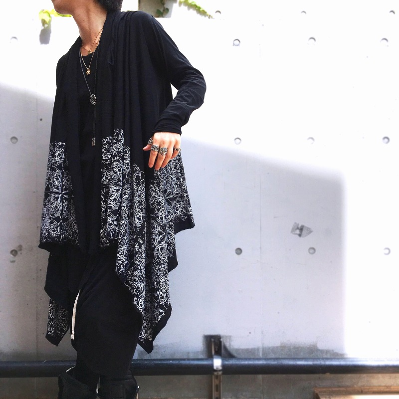 CIVARIZE× DEALDESIGN】 CS Print Topper Cardigan(BK)